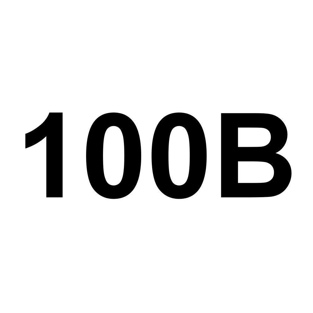 100B
