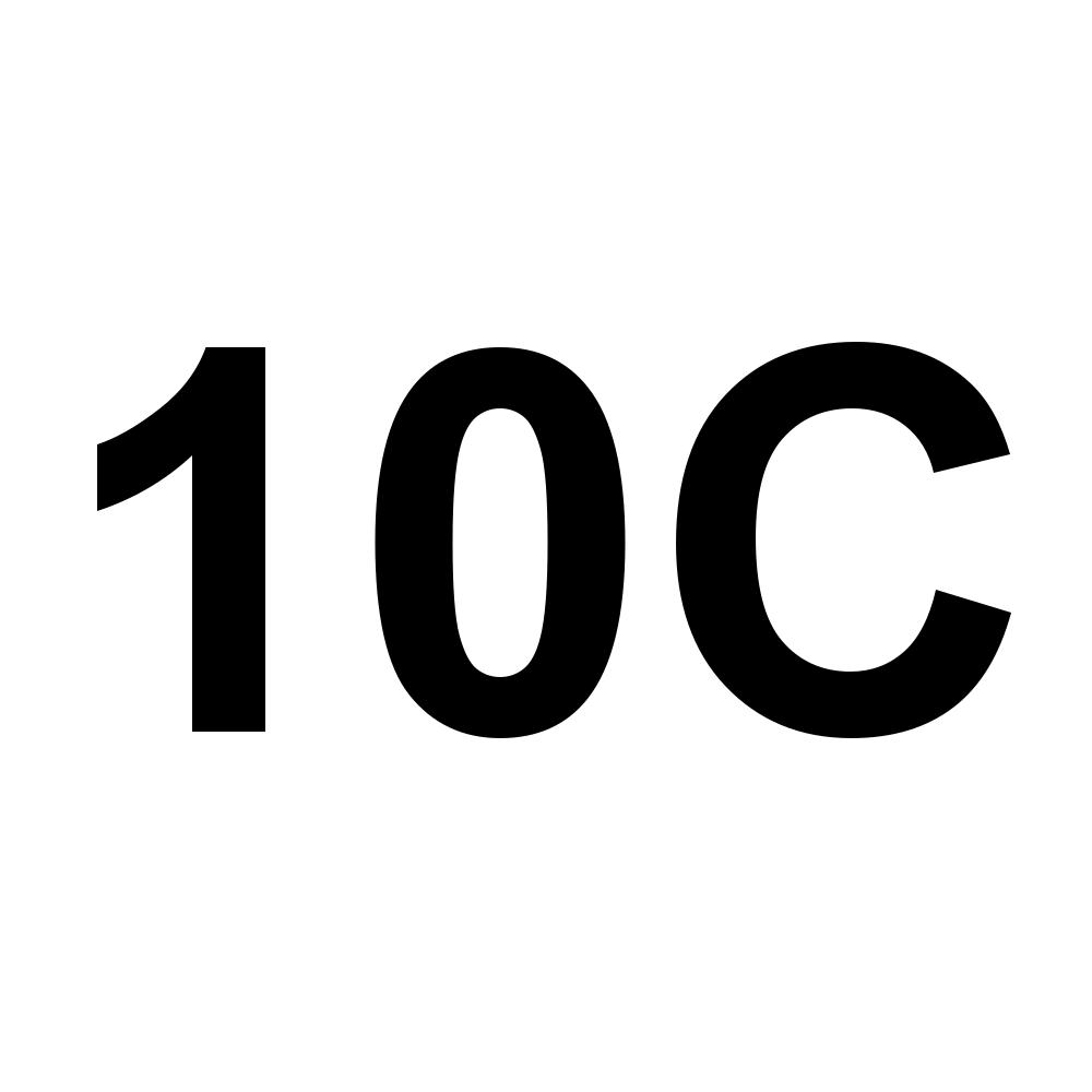 10C