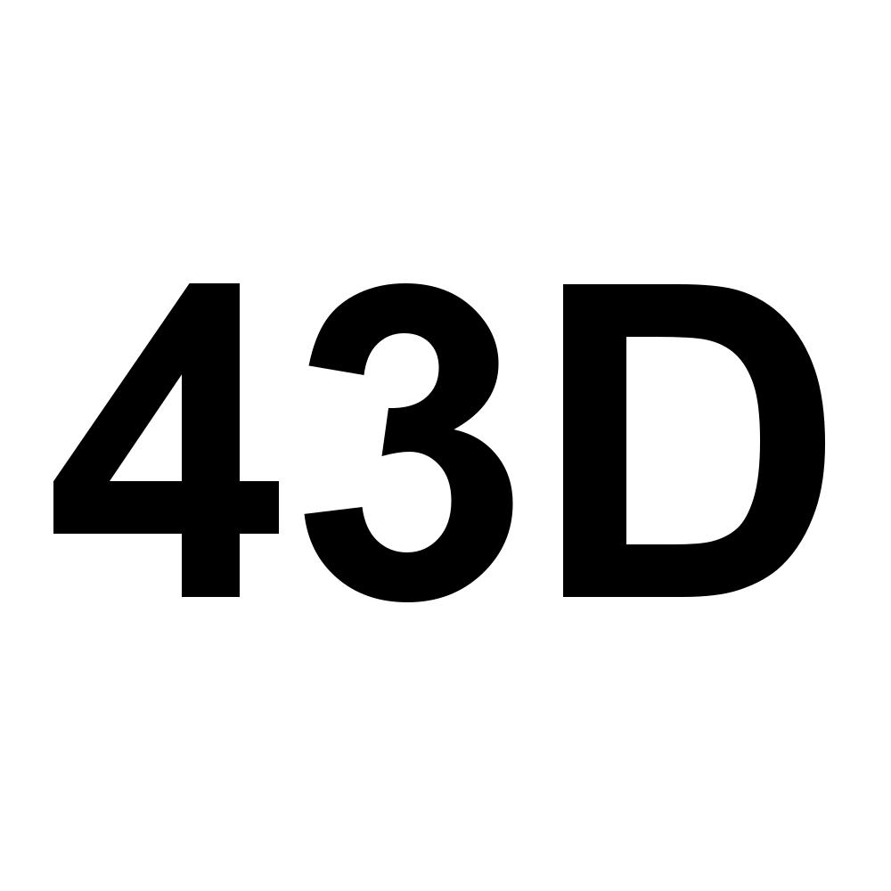 43D