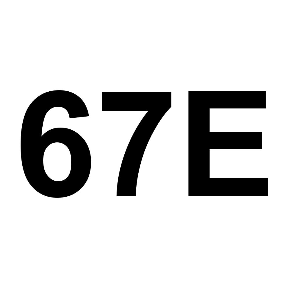 67E